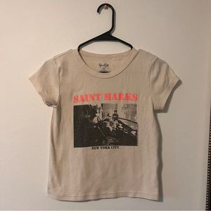 saint marks crop tee
